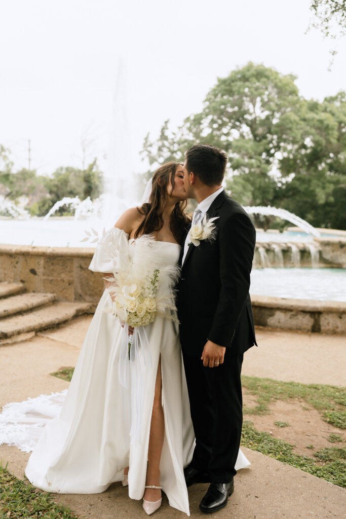 Museum Microwedding at the Mcnay Art Museum.  Bride & Groom Portraits