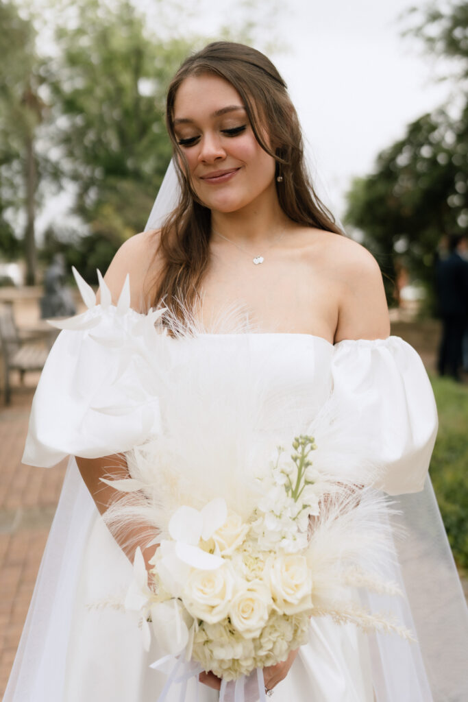 Museum Microwedding at the Mcnay Art Museum.  Bridal Photos