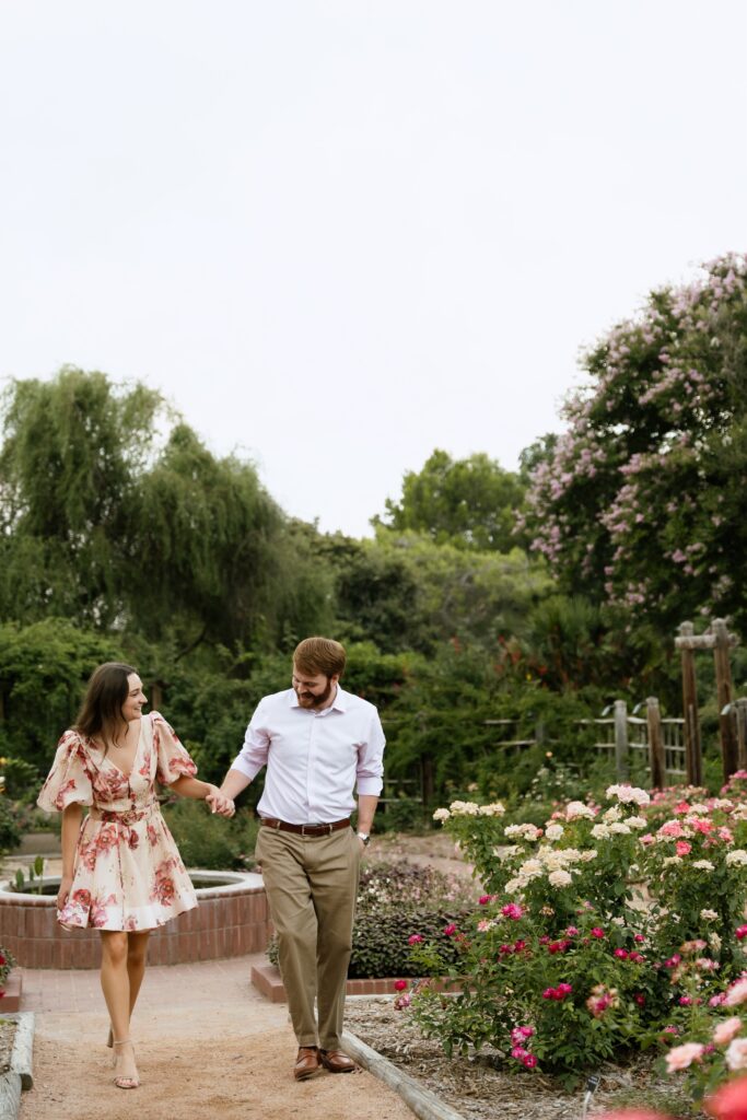 Flowery San Antonio Engagement Photos 