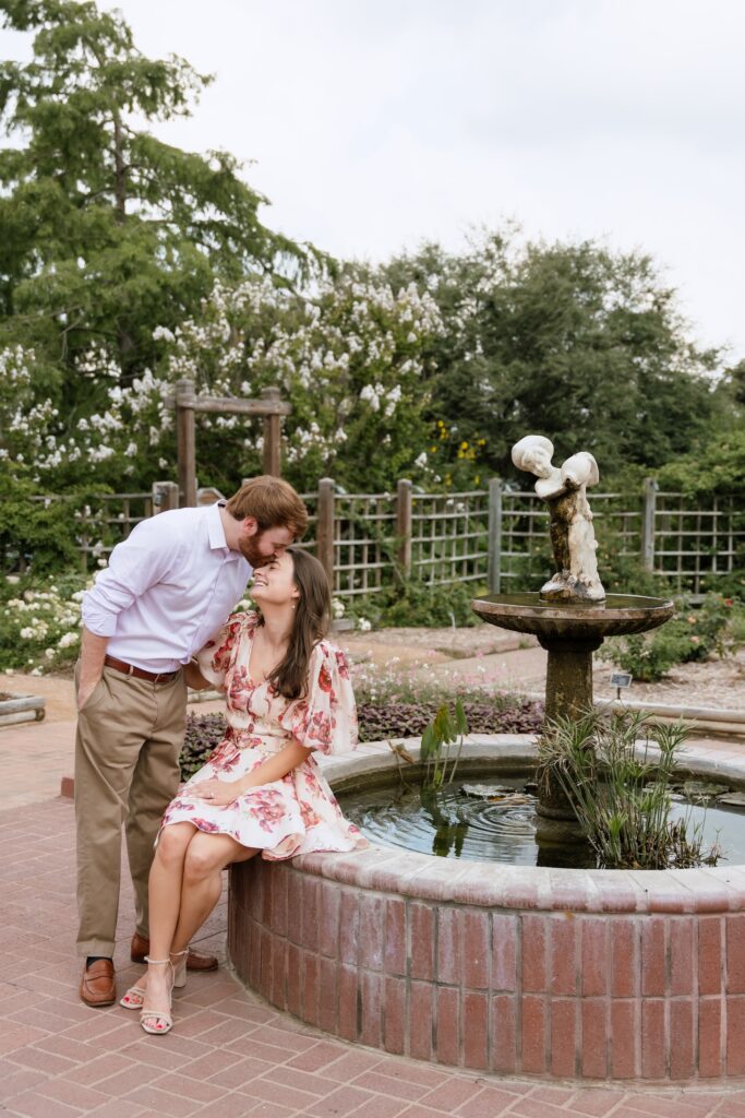 Flowery San Antonio Engagement Photos 