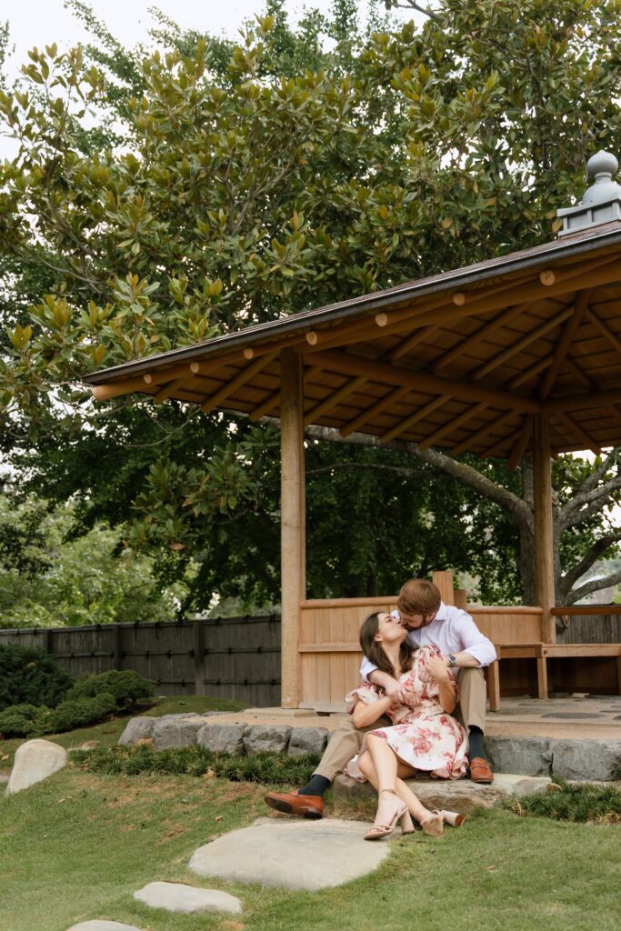 Flowery San Antonio Engagement Photos 