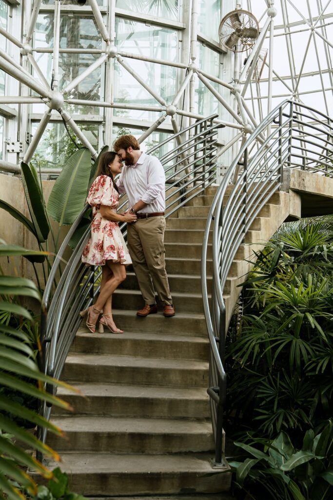 Flowery San Antonio Engagement Photos 