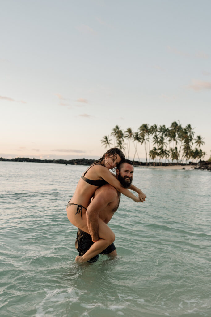 Couple's Beach Session - Palm Trees