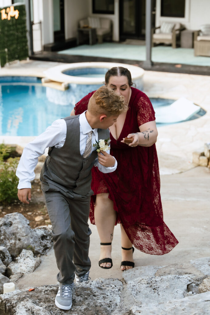 austin elopement the ring bearer