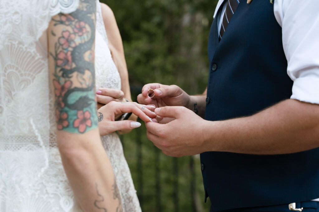 austin elopement the ring exchange