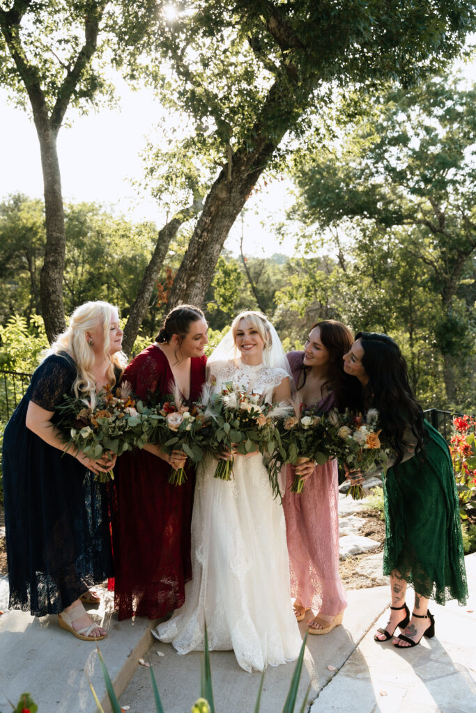 austin elopement bridesmaids pictures