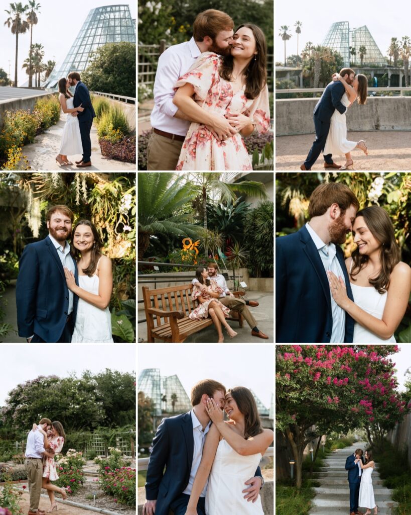 Romantic Engagement Photo Spots - San Antonio Botanical Gardens