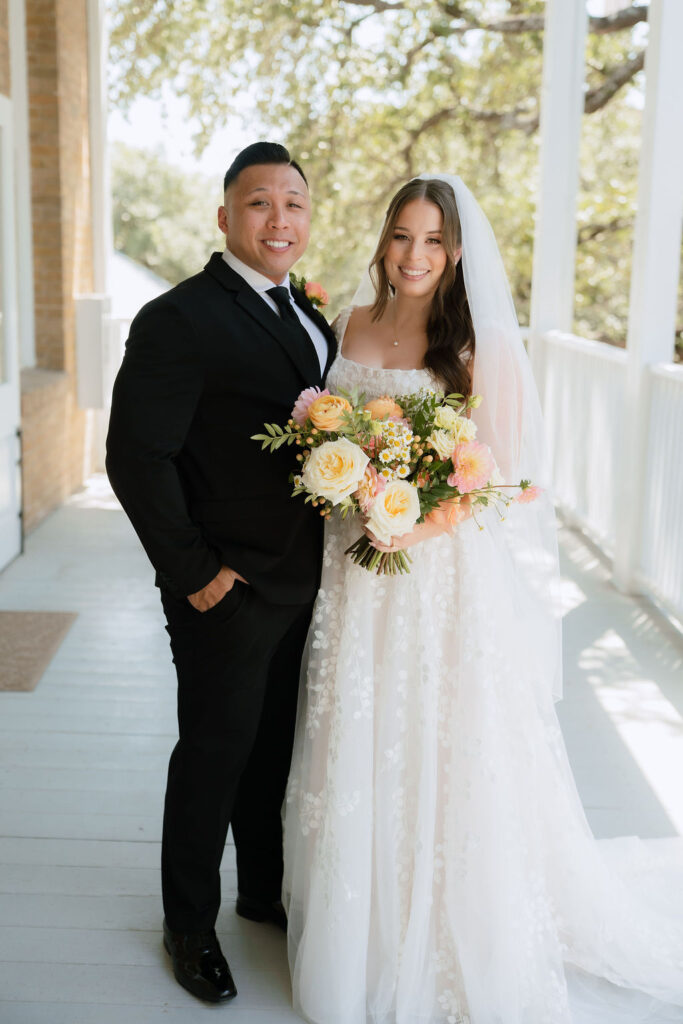 Emotional first look between Samantha and Jake in their San Antonio hotel suite