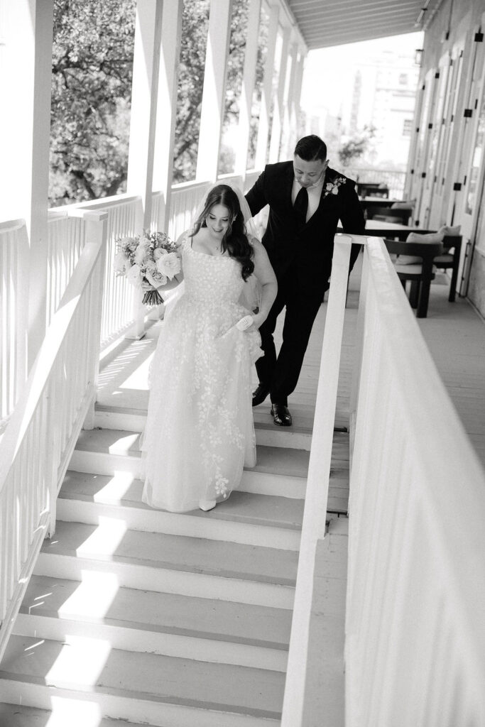 Emotional first look between Samantha and Jake in their San Antonio hotel suite