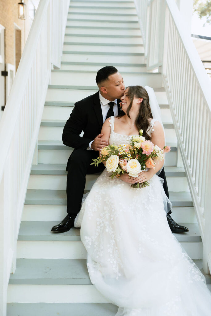 Emotional first look between Samantha and Jake in their San Antonio hotel suite