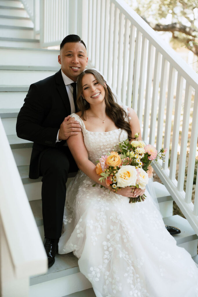 Emotional first look between Samantha and Jake in their San Antonio hotel suite