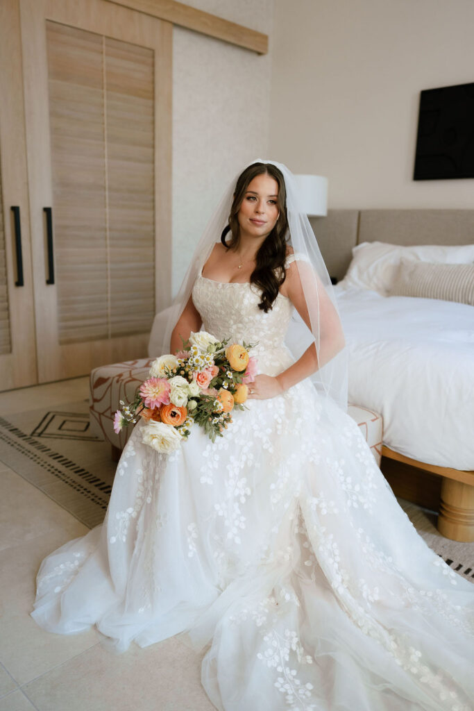Spacious wedding suite at Kimpton Santo Hotel San Antonio with modern decor