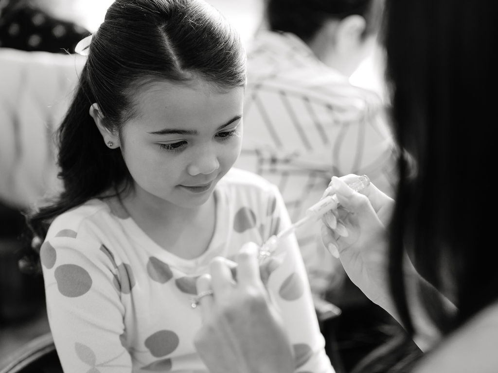Bride getting ready portrait at Villa Antonia Austin Hill Country wedding