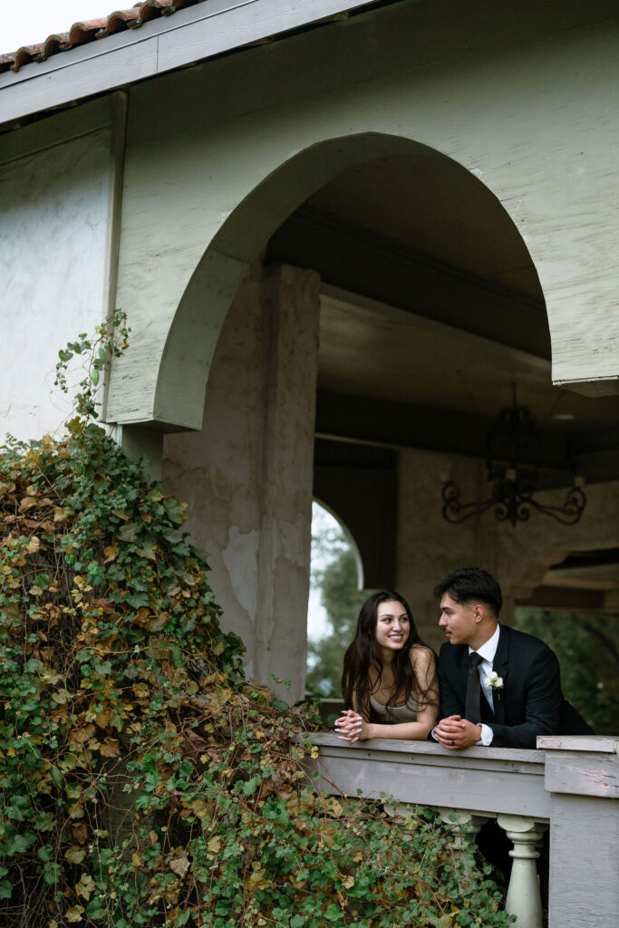 Couple portraits during blue hour at Villa Antonia Hill Country wedding venue