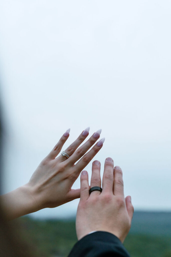 Couple portraits during blue hour at Villa Antonia Hill Country wedding venue