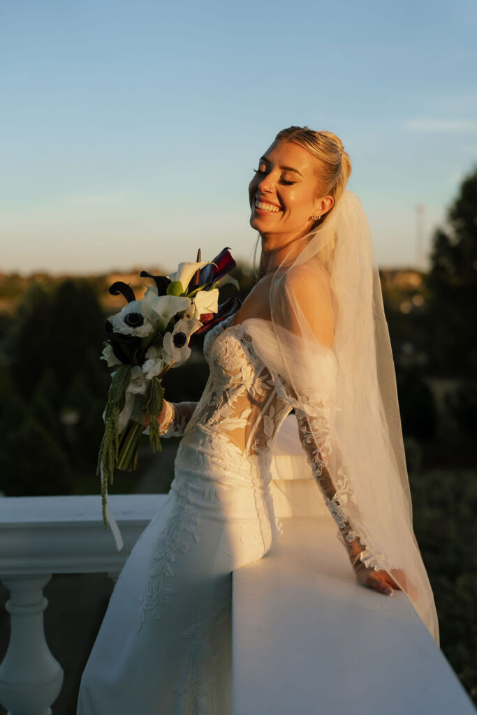 Outdoor bridal portraits in Texas
