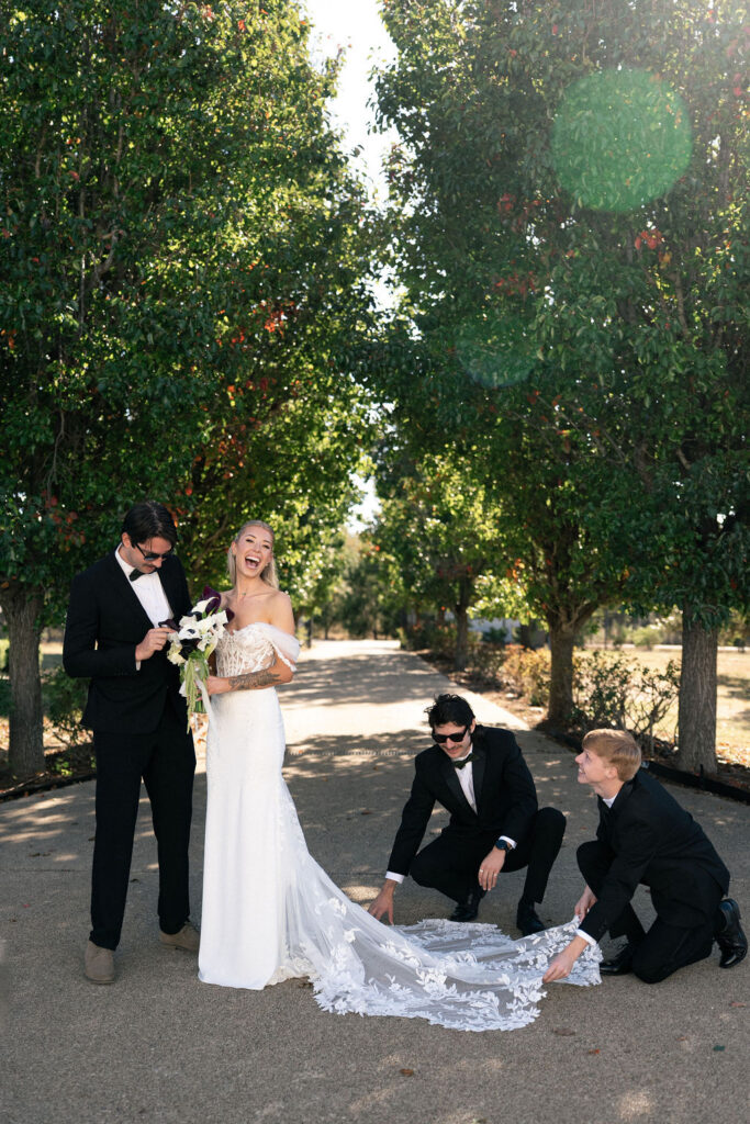 Outdoor wedding photography Texas
