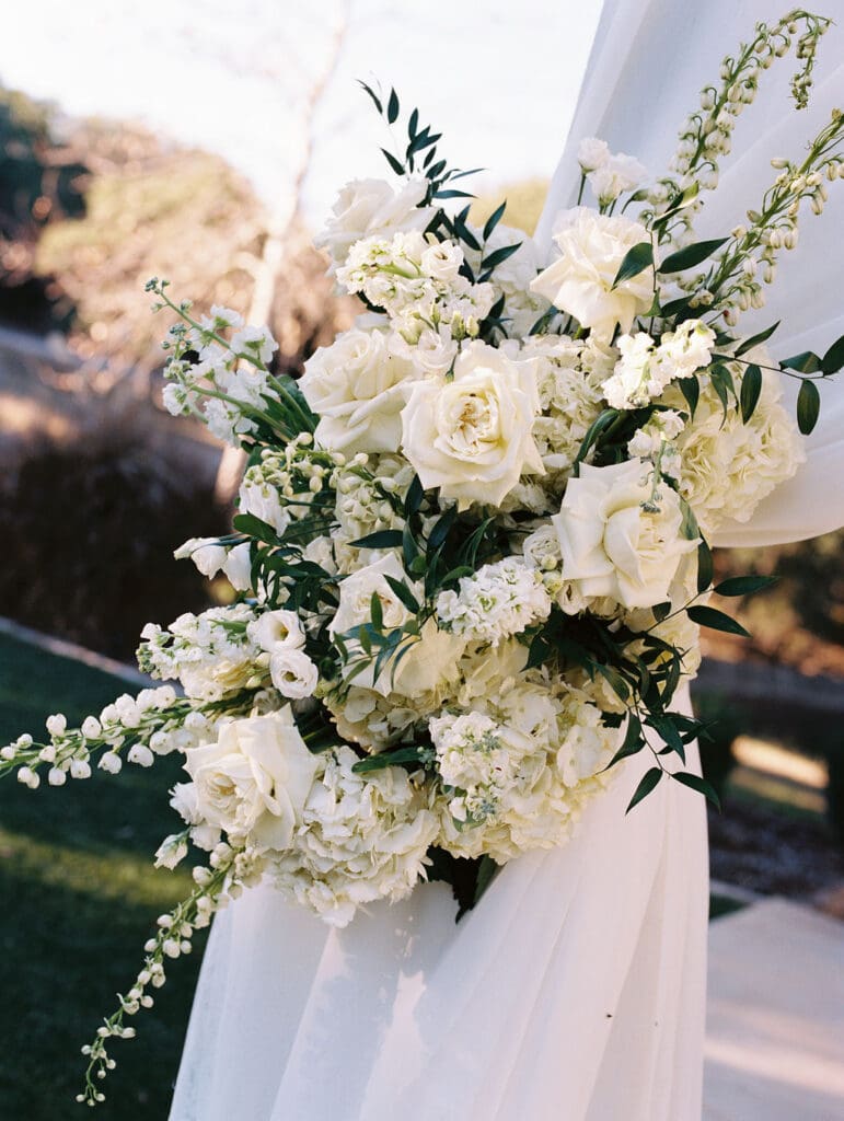 Outdoor wedding ceremony setup at Kendall Point Wedding Venue in Boerne Texas