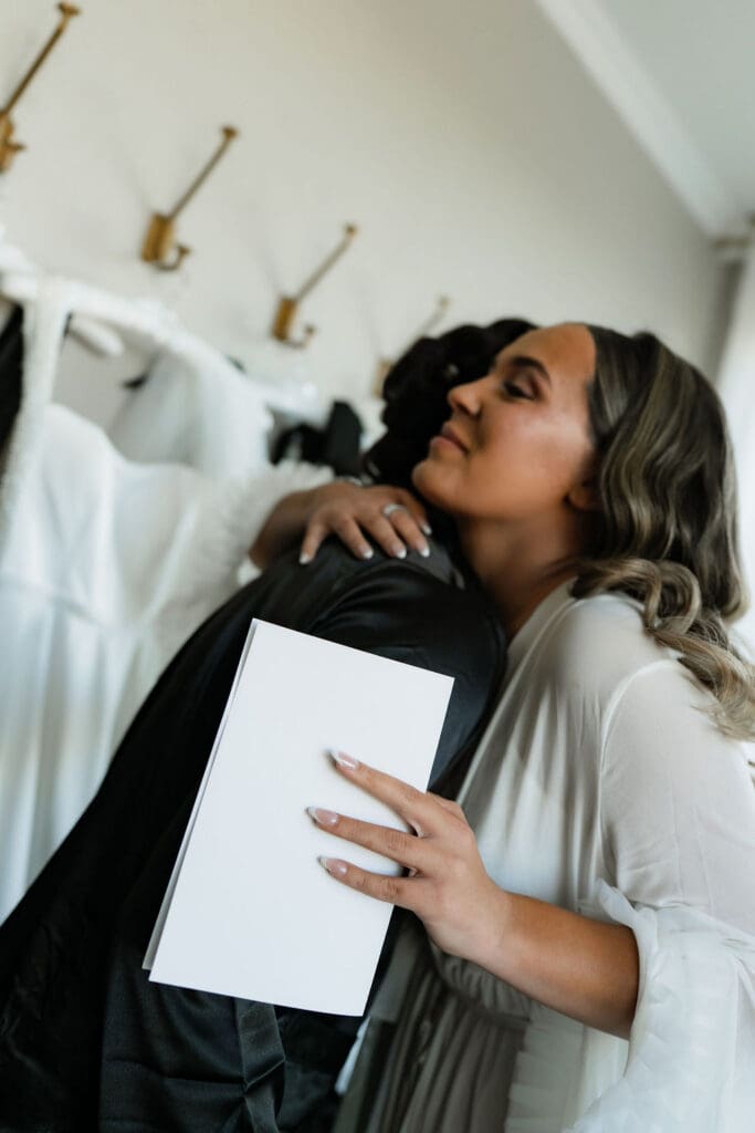 Special Moments Between Bride and Mom at Kendall Point in Boerne TX