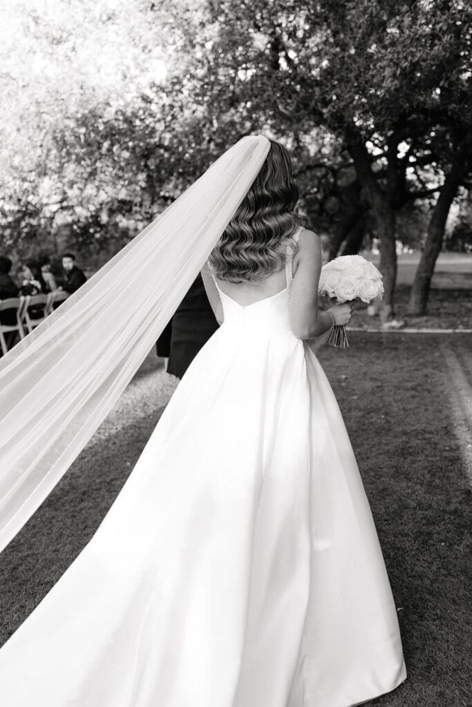 Bride at at Kendall Point Wedding Venue in Boerne Texas