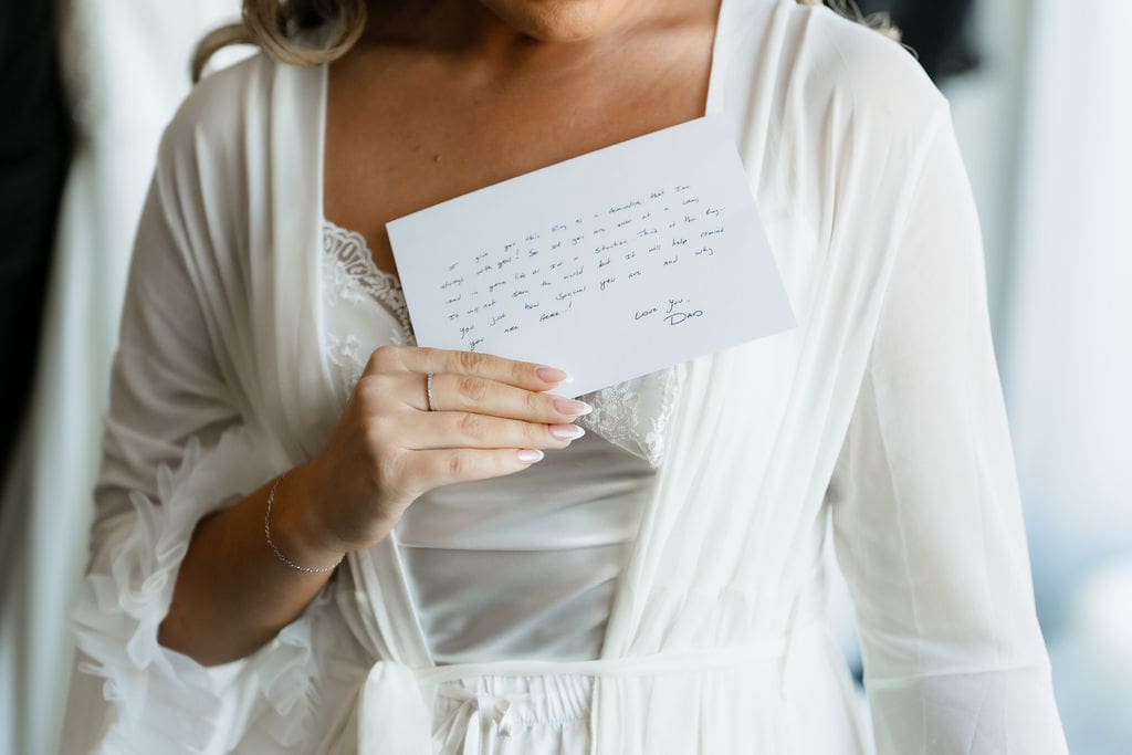 Wedding Letter from the Father of the Bride at Kendall Point in Boerne Texas