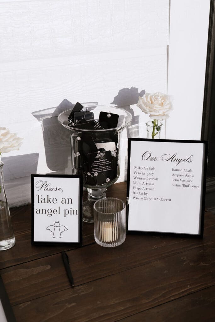 Wedding reception setup at Kendall Point venue Boerne Texas