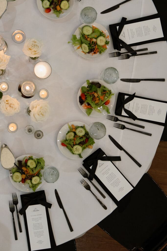 Wedding reception setup at Kendall Point venue Boerne Texas