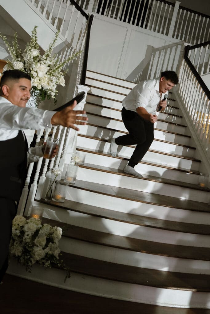 Wedding guests celebrating at Kendall Point venue Boerne Texas