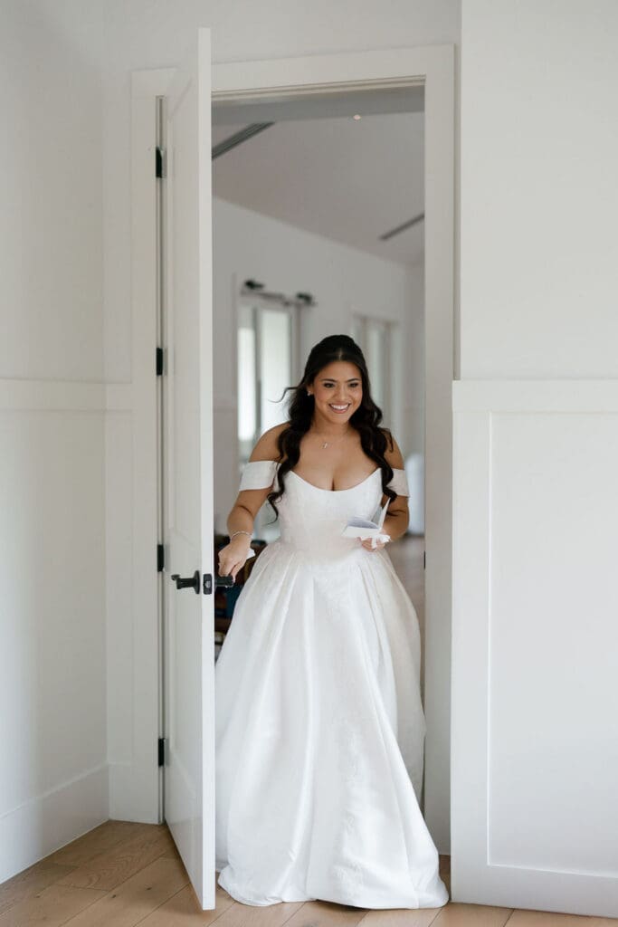Bride and groom private vow exchange at The Preserve at Canyon Lake Texas Hill Country