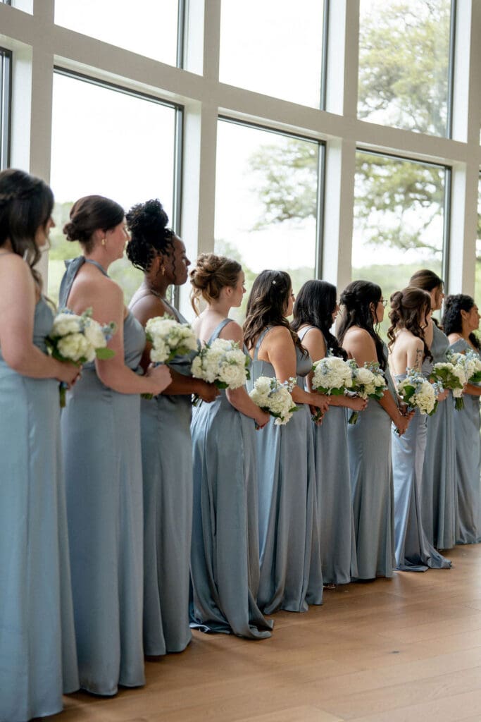 Wedding ceremony inside chapel at The Preserve at Canyon Lake San Antonio wedding photographer