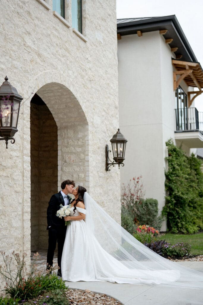 Bride and groom portraits at The Preserve at Canyon Lake Texas Hill Country wedding