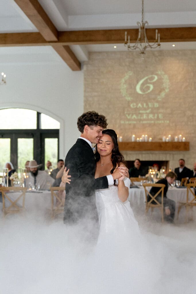 Bride and groom first dance in The Ballroom at The Preserve at Canyon Lake