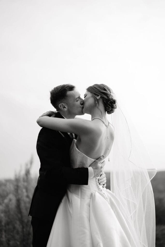 Bride and groom golden hour portraits at Canyonwood Ridge in the Texas Hill Country