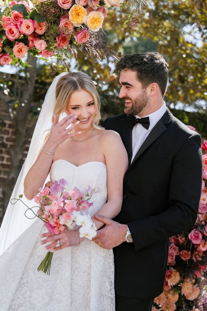Charleston romance editorial bride and groom portraits at The Gadsden House South Carolina by Austin wedding photographer Andrea Jang