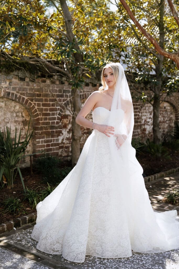 Charleston romance editorial timeless bridal portrait at The Gadsden House by Austin wedding photographer Andrea Jang