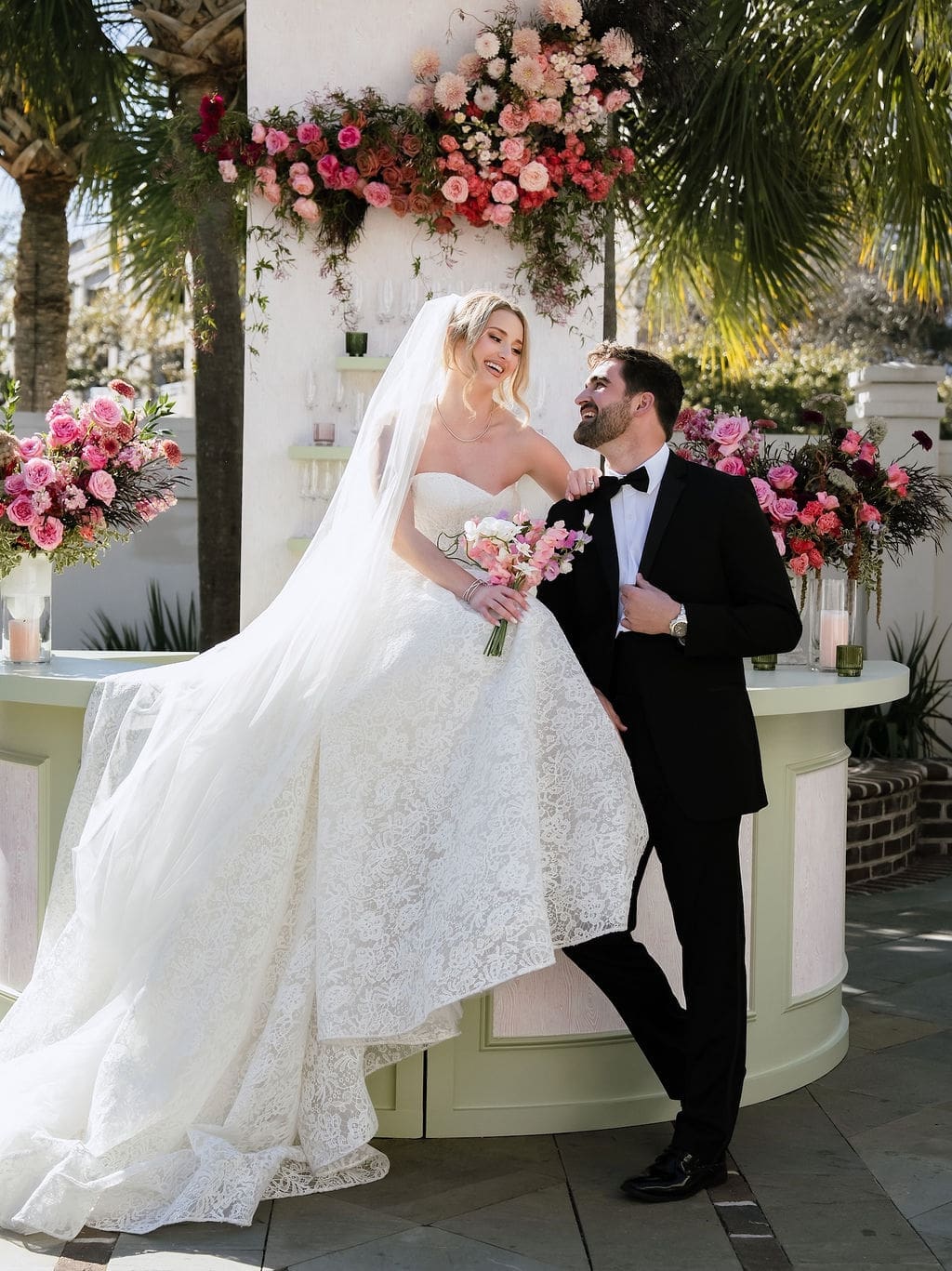 Charleston romance editorial bride and groom portraits at The Gadsden House South Carolina by Austin wedding photographer Andrea Jang