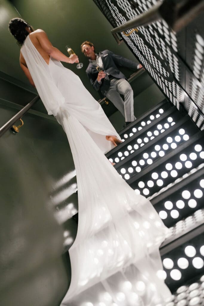Jupiter Supper Club Editorial couple portrait, Austin wedding photographer