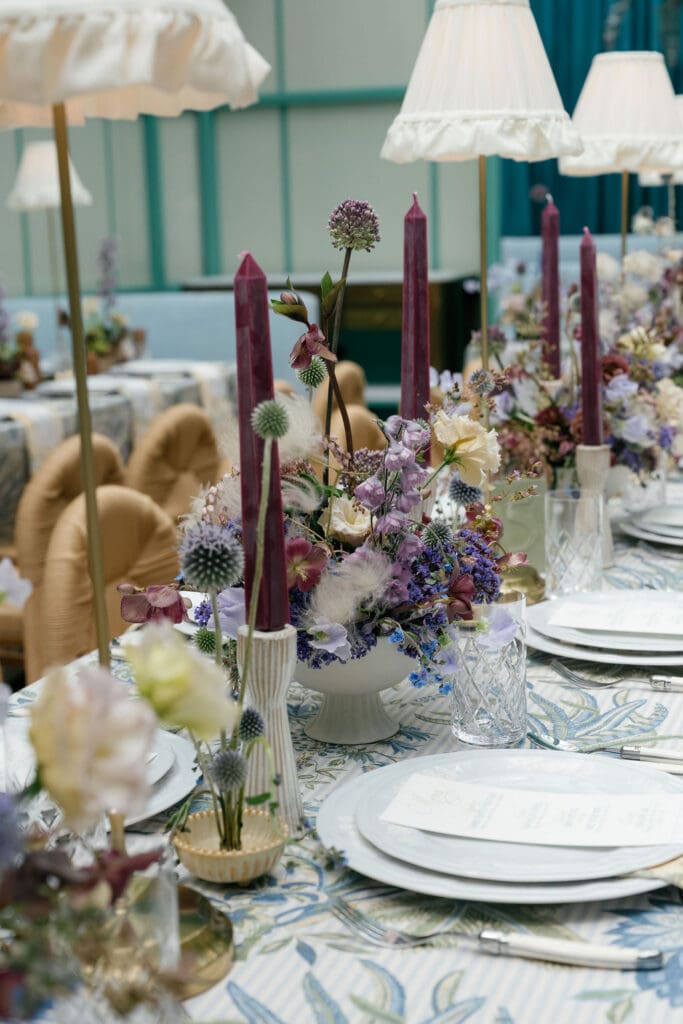 Tablescape design for Jupiter Supper Club Editorial in Austin
