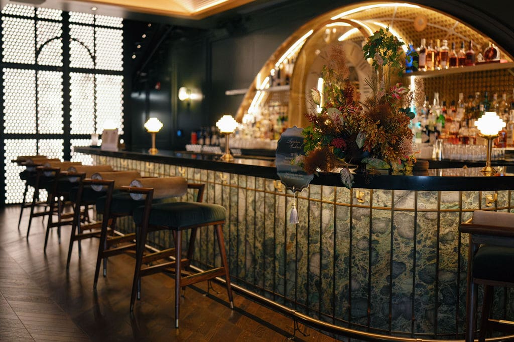 Green Clock Bar at Jupiter Supper Club Editorial, Austin wedding photographer