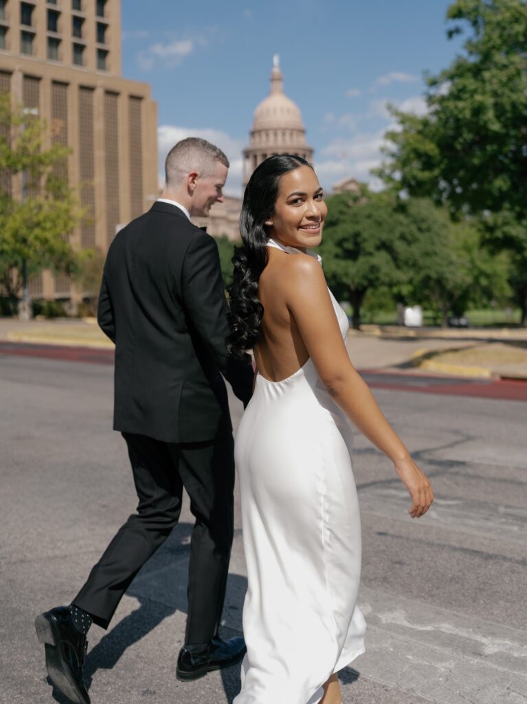 Travis County Courthouse Elopement in Austin Texas at The Texas Capitol