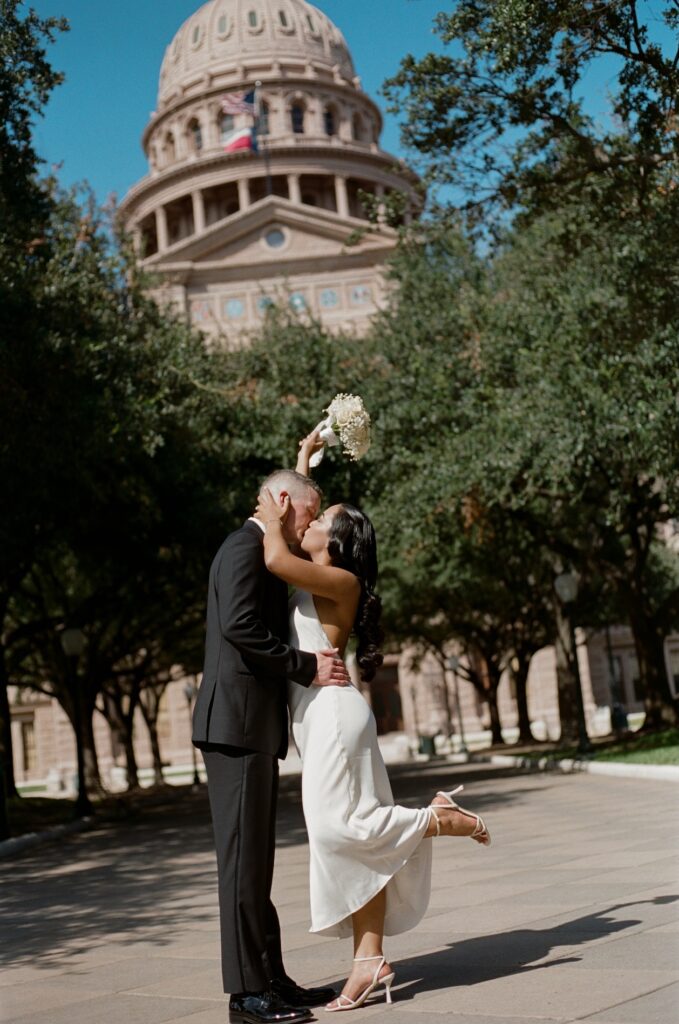 Travis County Courthouse Elopement in Austin Texas and The Texas Capitol