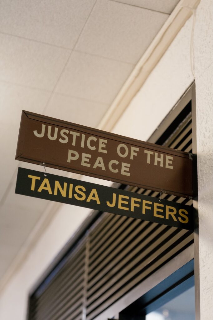 Travis County Courthouse Elopement in Austin Texas at Justice of the Peace Precinct 5 with Judge Tanisa Jeffers