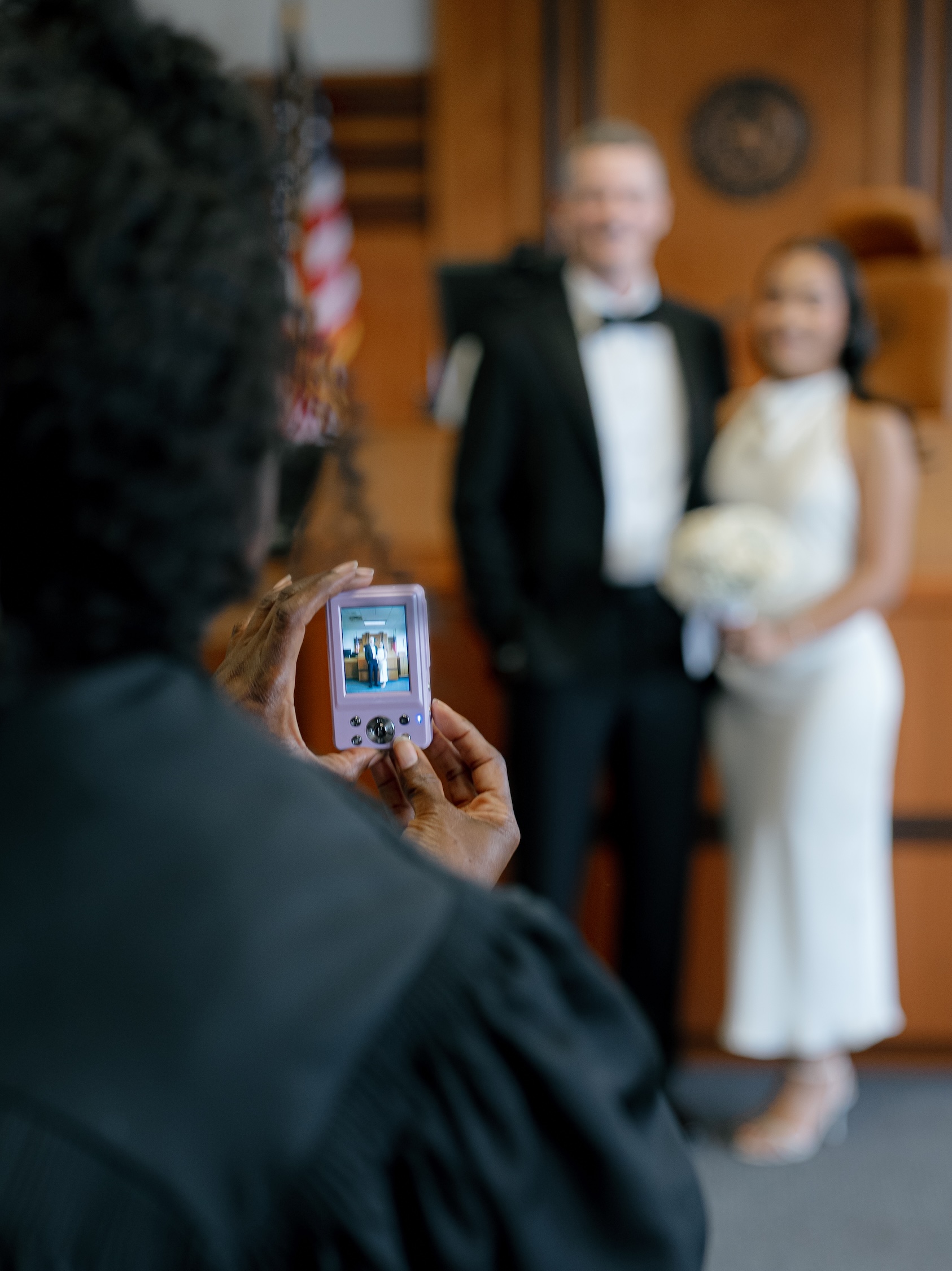 Travis County Courthouse Elopement in Austin Texas at Justice of the Peace Precinct 5 with Judge Tanisa Jeffers